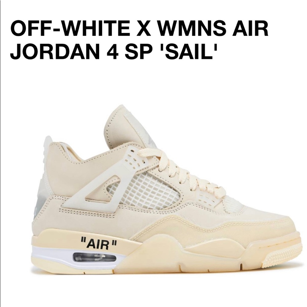 Authentic Off-White x WMNS Air Jordan 4 Retro SP